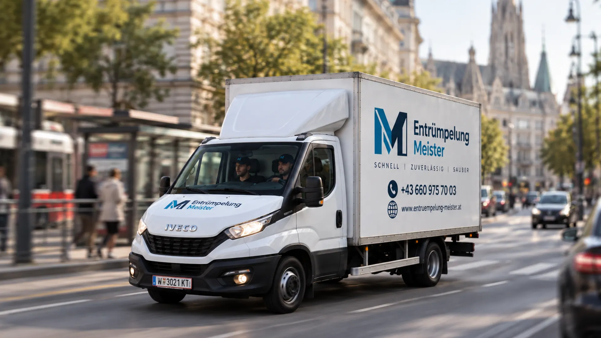 LKW von Entrümpelung Meister im Einsatz in Wien – Entrümpelung und Räumung zum Fixpreis
